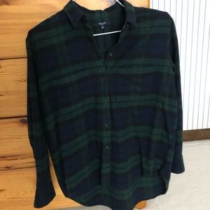 Madewell flannel button down shirt